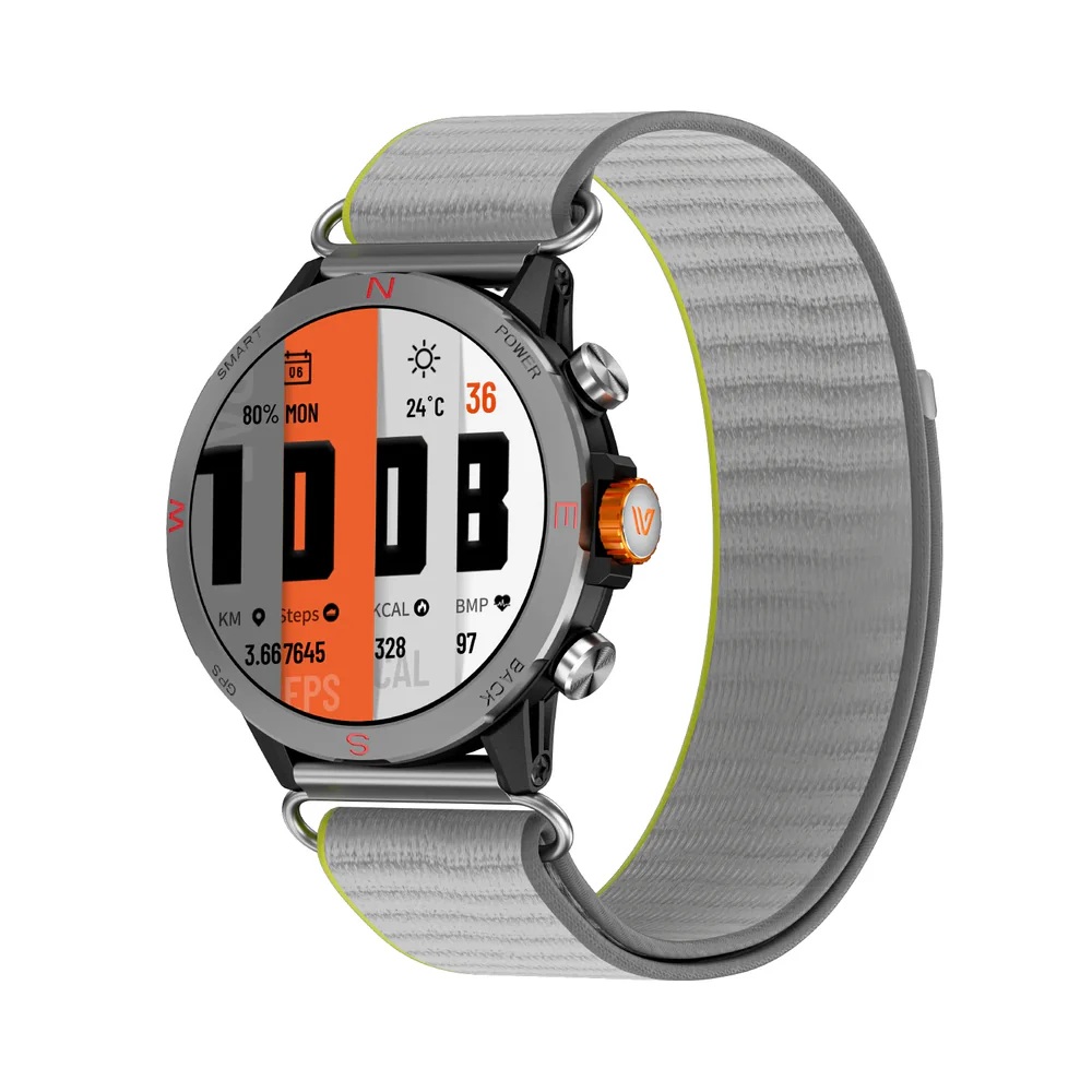 Weofly Conquer 2 Smart Watch , 1.43 Inch Silver Grey