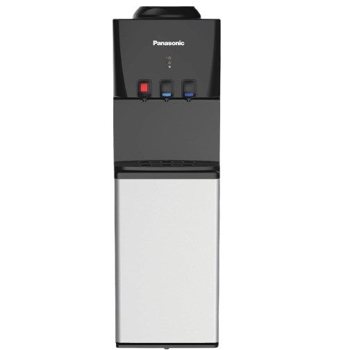 Panasonic Hot, Cold & Normal Top Loading Water Dispenser , Child Lock , 3 Tabs Black Silver - SDM-WD3128TF