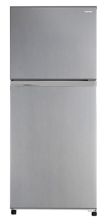 Toshiba NoFrost Top Freezer Refrigerator , 304 Liter , champagne - GR-EF33-T-C