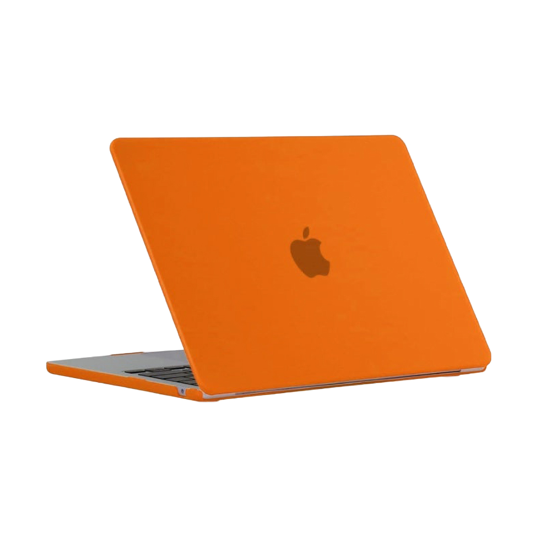 Generic Crystal Hard Shell Case with Screen Protector for MacBook Air 13.3-inch (models A1932, A2179, A2337) , Orange