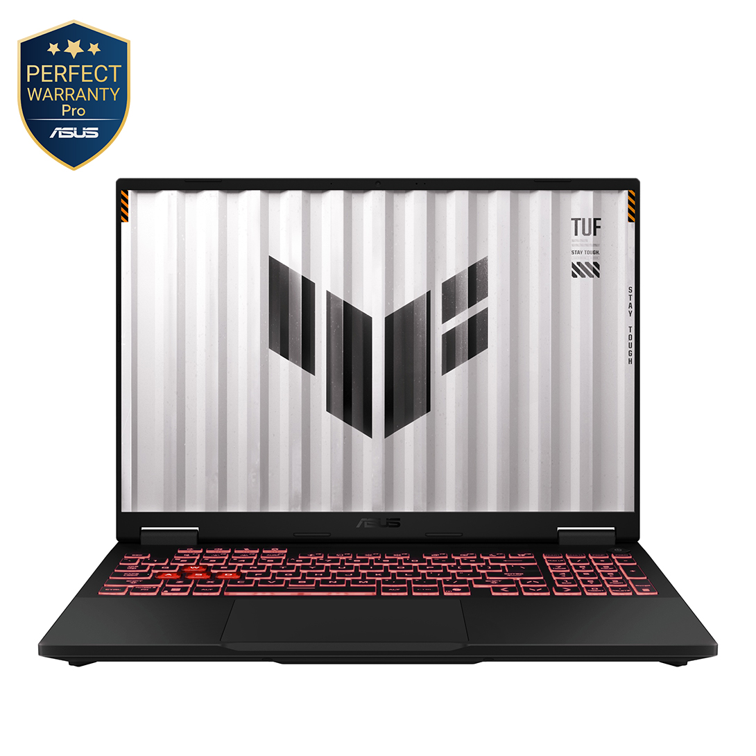 Asus TUF A16 FA608PM-RV169W Laptop ,AMD Ryzen 9 8940HX 16 Inch ,1 Terabyte SSD ,16 GB ,NVIDIA GeForce RTX 5060 ,Windows 11 - Jaeger Grey