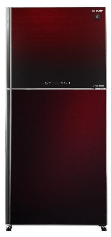 Sharp Top Freezer Refrigerator , 538 Liter , Red - SJ-GV69G-RD