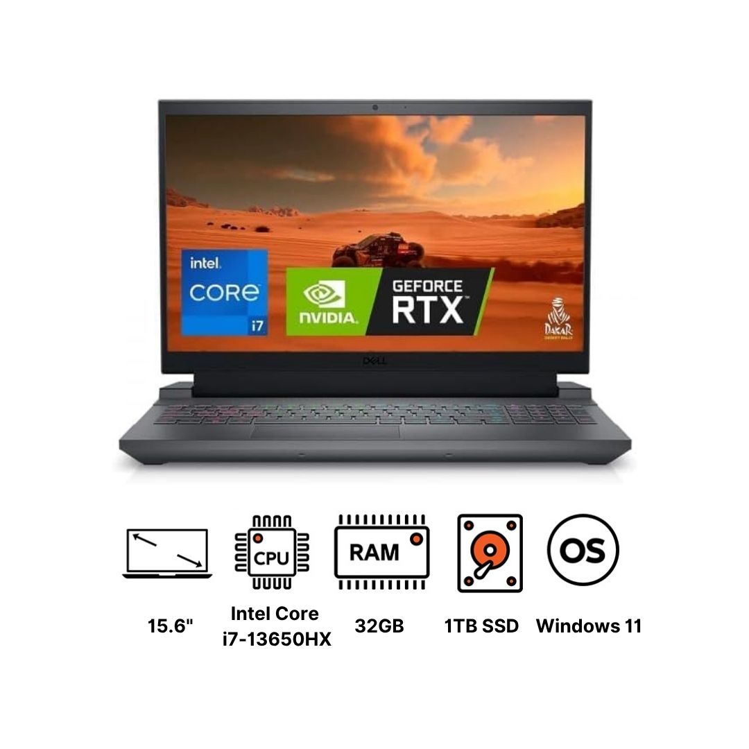 Dell G15 5530 Gaming Laptop, Intel Core i7-13650HX, 1TB SSD, 32GB