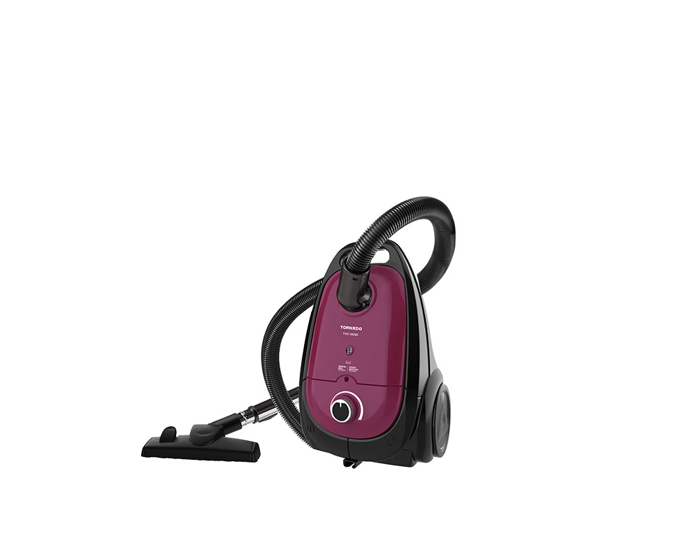 Tornado Bagged Canister Vacuum Cleaner Black Vino - TVC-180SD