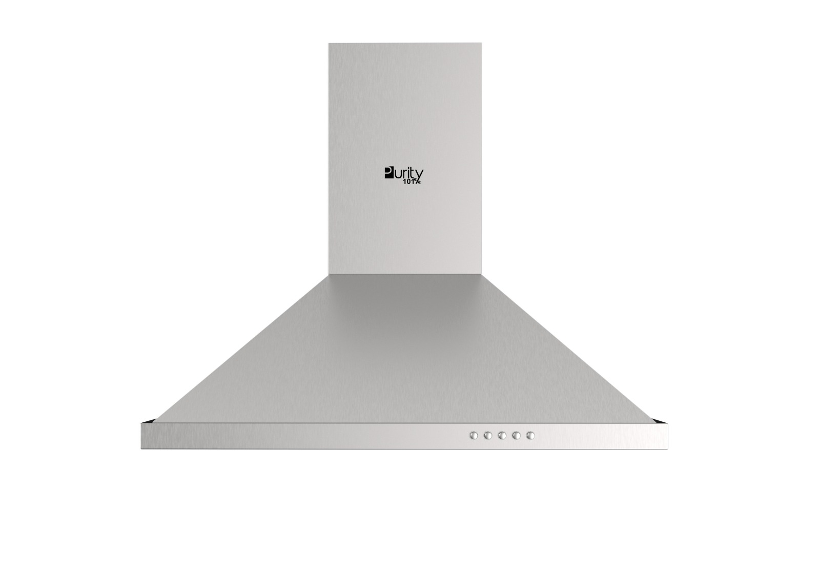 Purity Pansy X Built-In Pyramids Hood , 90 Centimeter , Silver