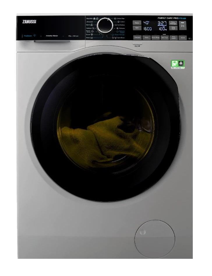 Zanussi Front Load Washing Machine , 10 kg , Silver - ZW8F1168MS