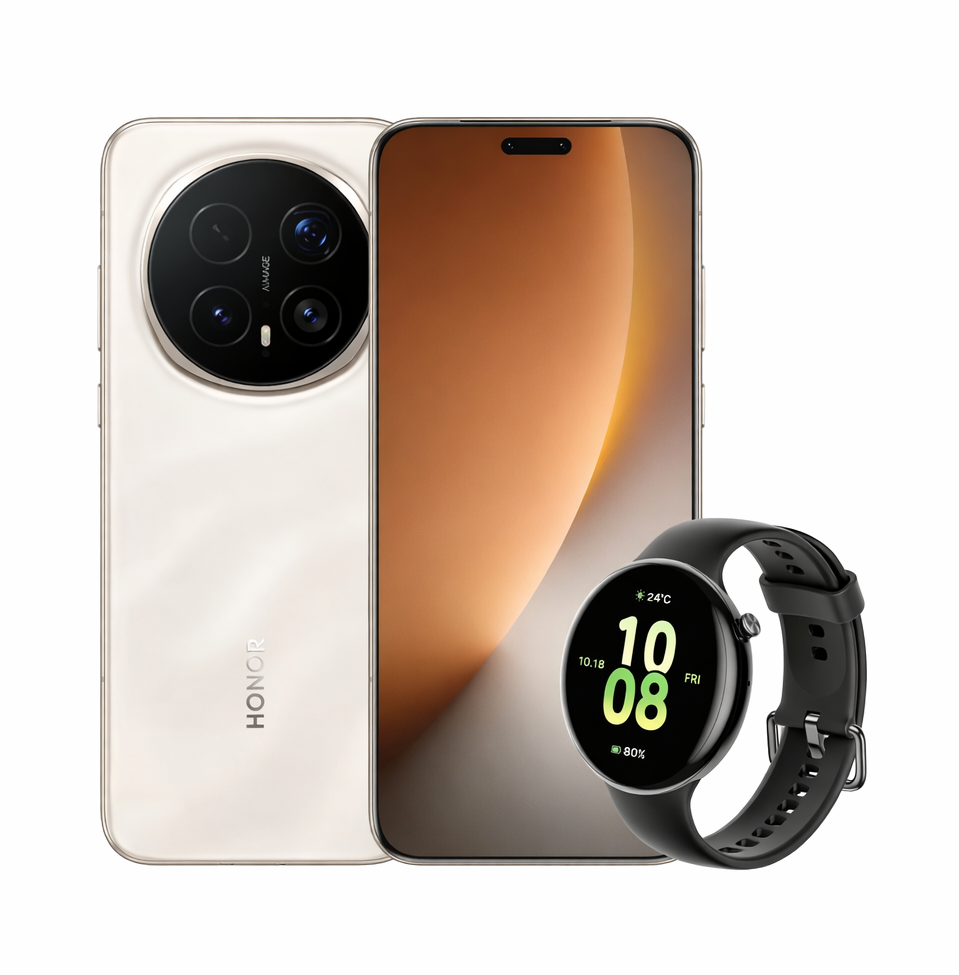 هونر ماجيك 8 برو، شبكة 5G، شريحتين اتصال، مع ساعة سمارت هونر ووتش فيت
