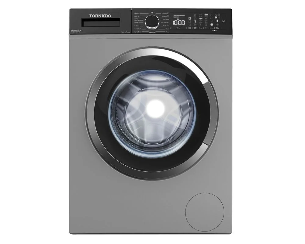 Tornado TWV-FN812SLOA Front Load Washing Machine , 8 kg , Silver
