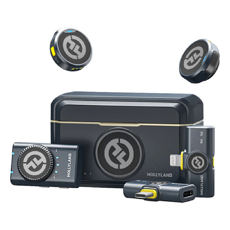 مجموعة ميكروفون لاسلكي لافالير هوليلاند لارك M2 متعدد اتجاهات