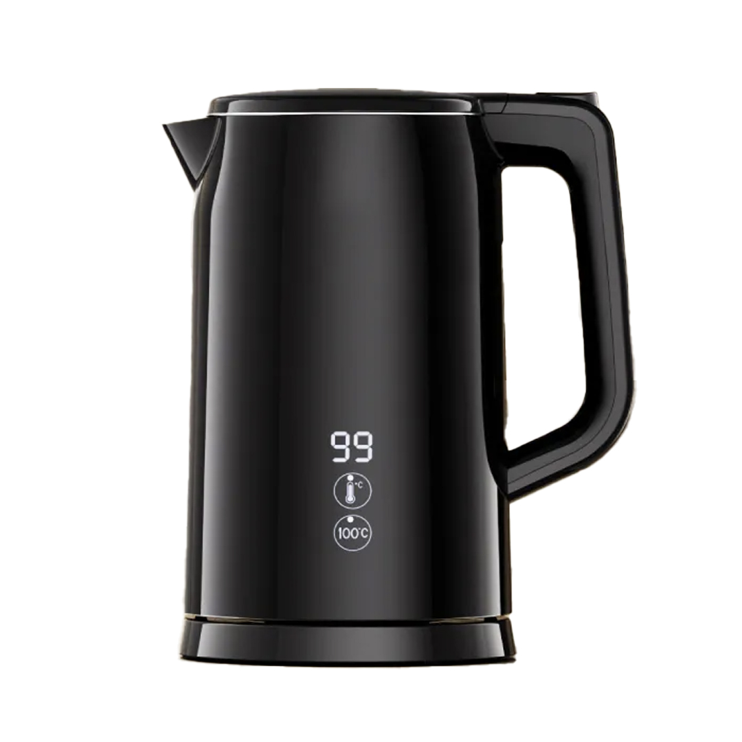 Oraimo ‎Plastic, Stainless Steel Smart Electric Kettle , 1.7 Liter 2000 Watt , Black - ‎OH-K500