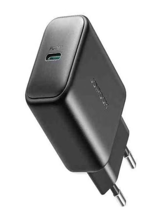 Joyroom Wall Charger , 1 Ports Type C , 20 Watt 240 Volt Black - JR-TCF20