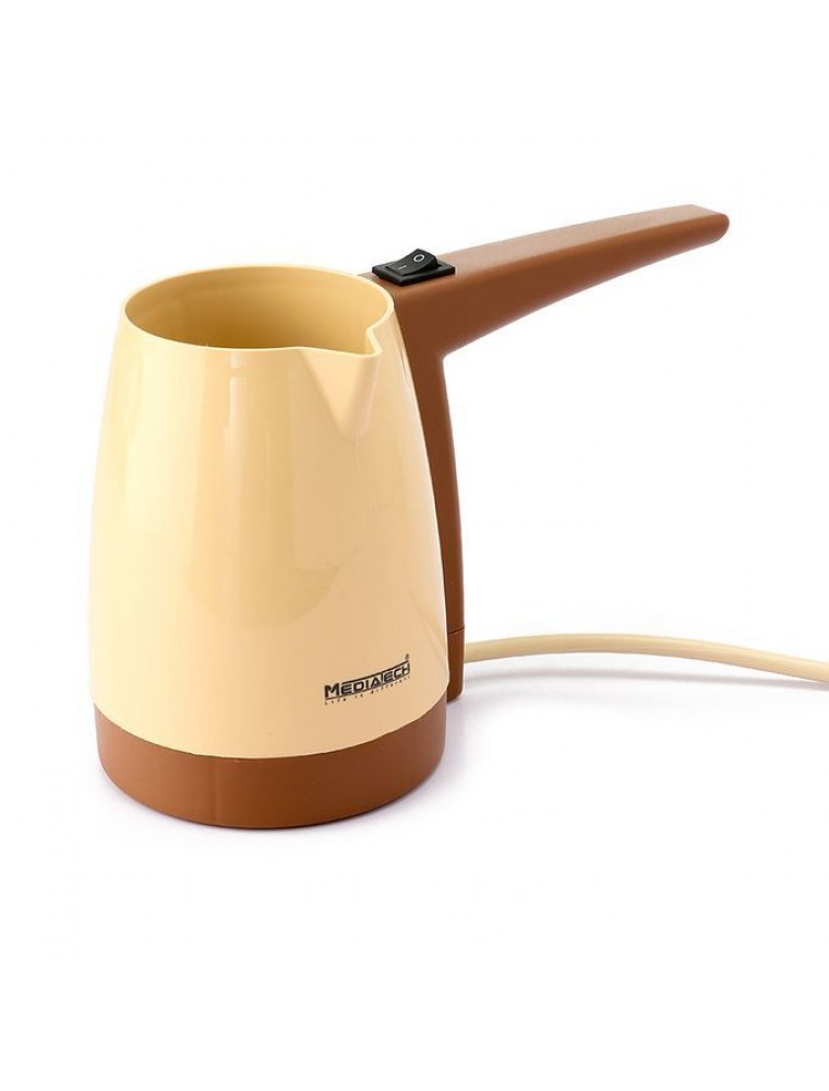 Mediatech Turkish Coffee Maker , 330 milliliter 5 Cups 1000 Watt Beige - MT-CM10