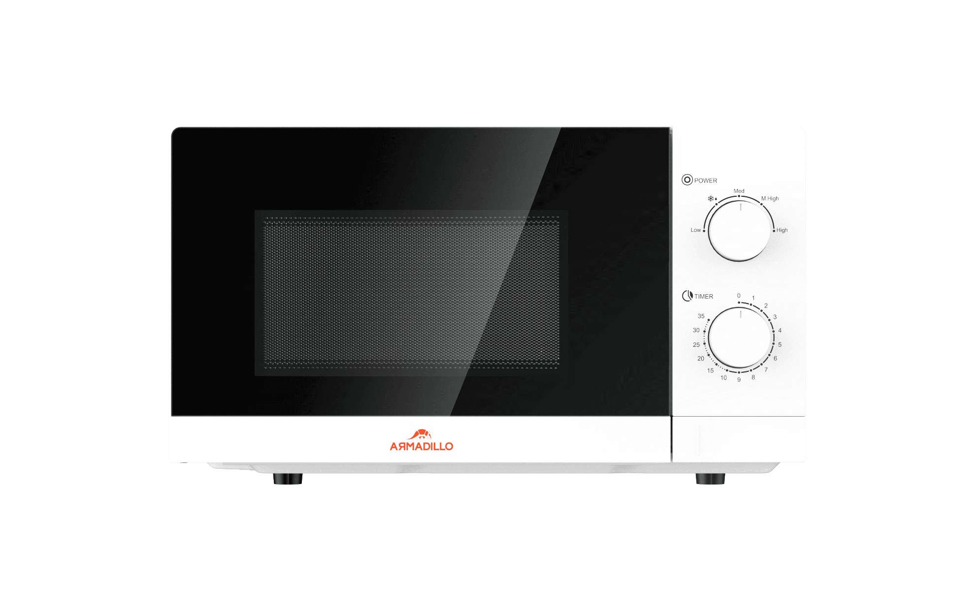 Armadillo Solo Microwave , 20 Liter 700 Watt , White - ARM-SDA-MW-WH-0000