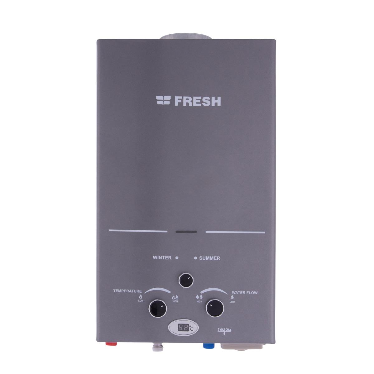 Fresh Gas Water Heater , 10 Liter Silver - SPA