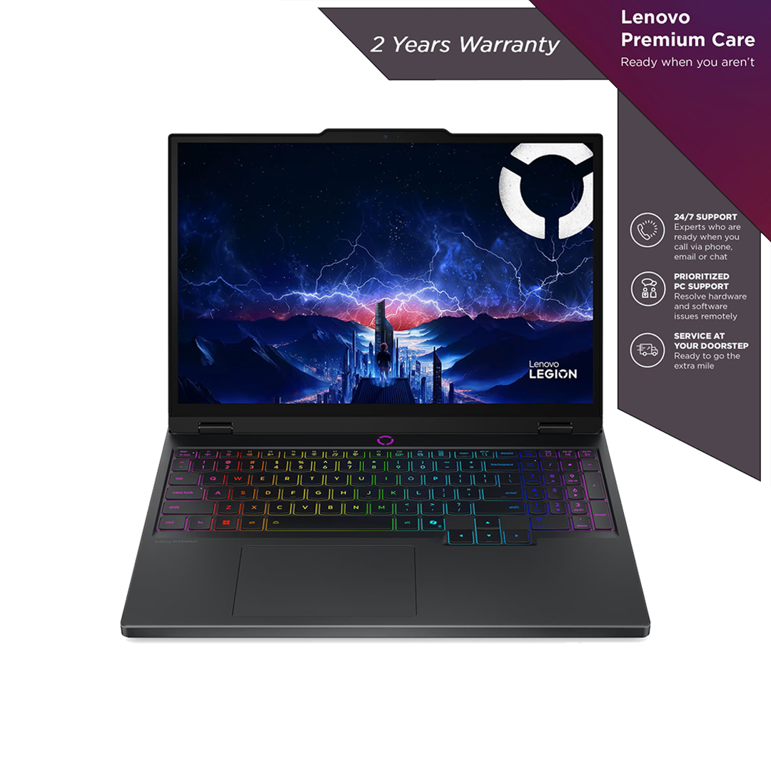 Lenovo Legion 5 15IRX10 83LY0099ED Laptop ,Intel Core i7-13650HX 15.3 Inch ,512 GB SSD ,24 GB ,NVIDIA GeForce RTX 5050 ,Windows 11 - Eclipse Black