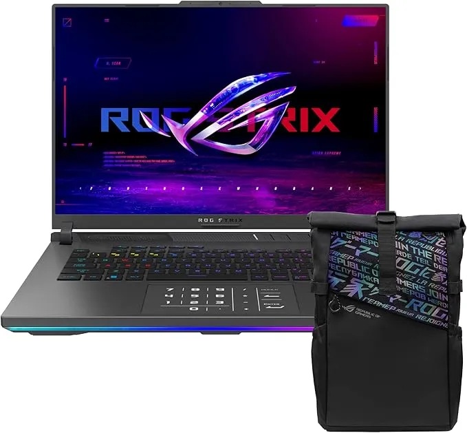 Asus ROG Strix G16 G614FM-RV169W(2025) ,AMD Ryzen 9 9955HX 16 Inch ,1 Terabyte ,16 GB ,NVIDIA GeForce RTX 5060 ,Windows 11 - Eclipse Grey