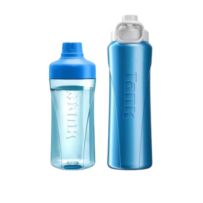 Tank Super Cool bottle, with a 550ml Tritan bottle - Blue