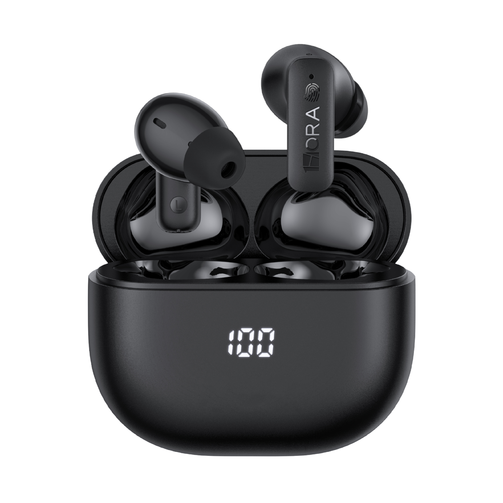 1Hora AUT211 Earbuds , Noise Cancellation , Black