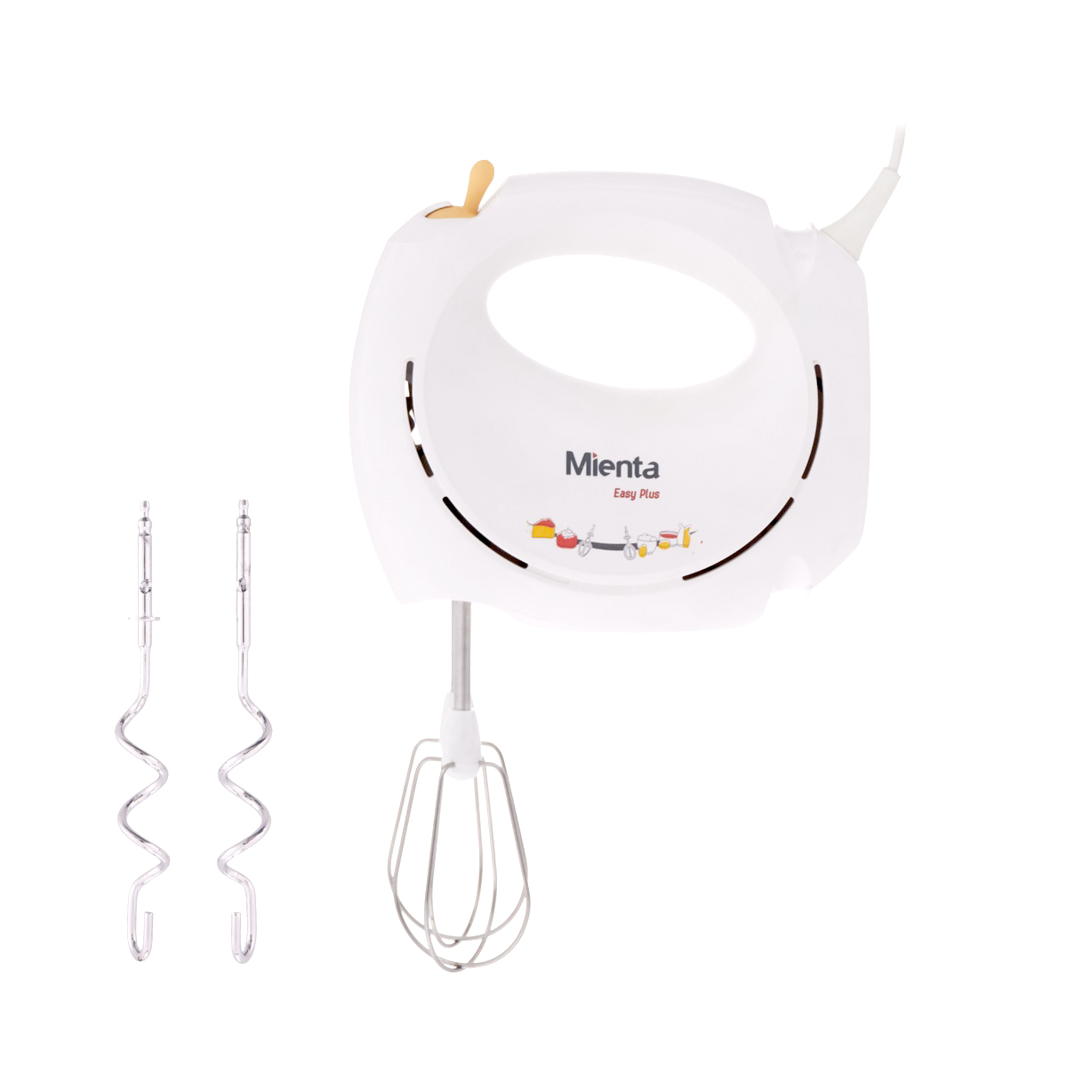 Mienta Hand Mixer 200 Watt White - BT-BM1