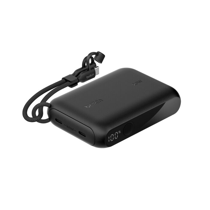 Belkin BoostCharge Power Bank , 10000 mAh 2 Ports , Black
