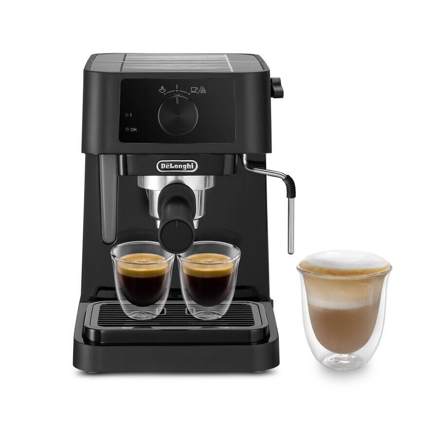 Delonghi Stilosa Espresso Machine, 1 Liter, 1100 Watt- EC230.BK