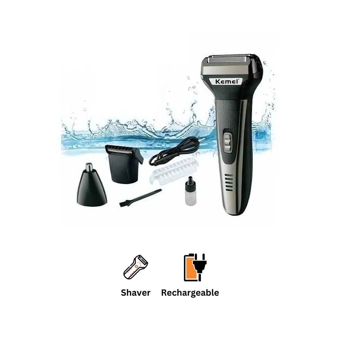 Kemei Electric Shaver Black - KM-6776