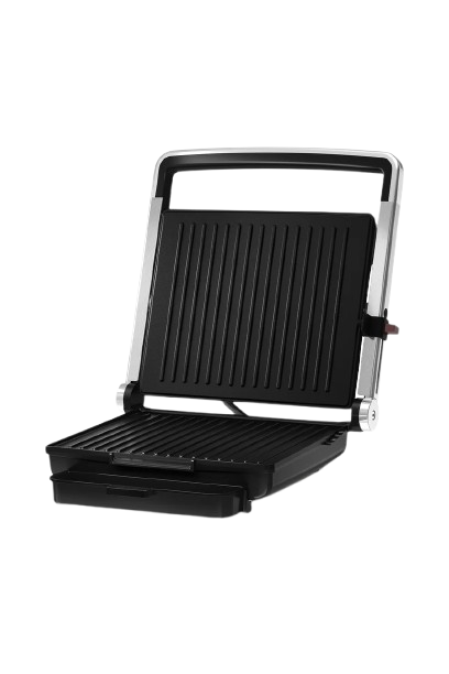 Modex 2 in 1 Electric Grill , 1500 Watt , Silver Black - Cg810, with Cookware set Gift