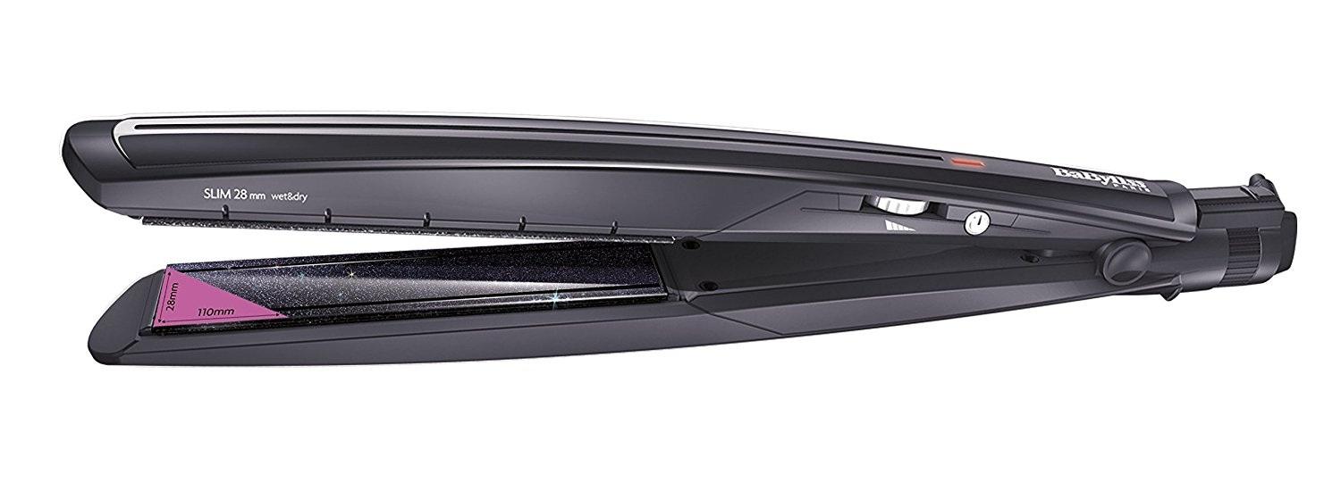 Babyliss Wet And Dry Slim Hair Straightener, Black ST326E