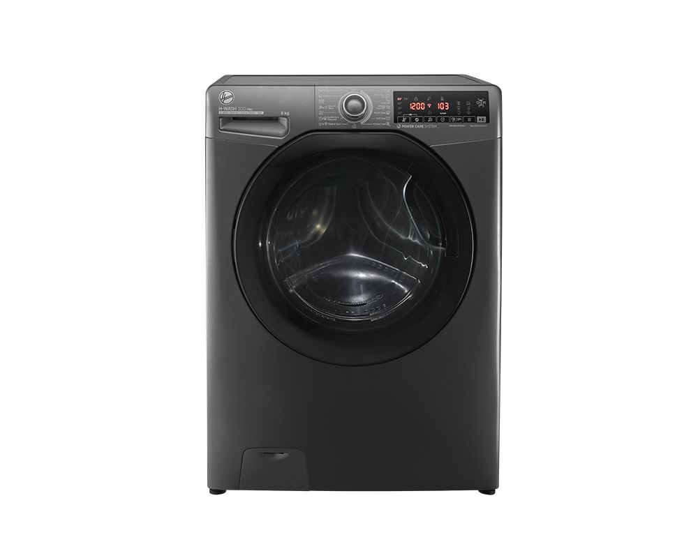 Hoover H3WS38TAMF7R-ELA Inverter Front Load Washing Machine , 8 kg , Silver
