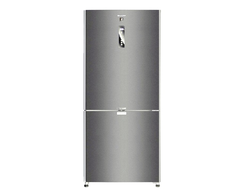 Sharp NoFrost Bottom Freezer Refrigerator , 558 Liter Inverter Motor , Stainless Steel - SJ-PV73K-DST