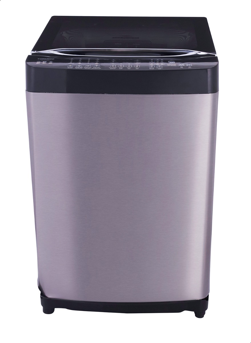 Tornado Inverter Top Load Washing Machine , 15 kg , Stainless Steel - TWT-TLD15RSC
