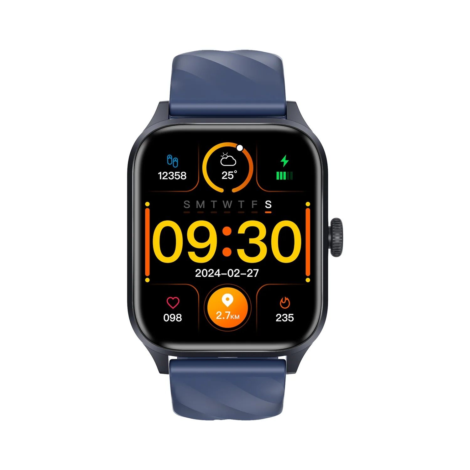 Weofly Active Smart Watch , 1.85 Inch Blue