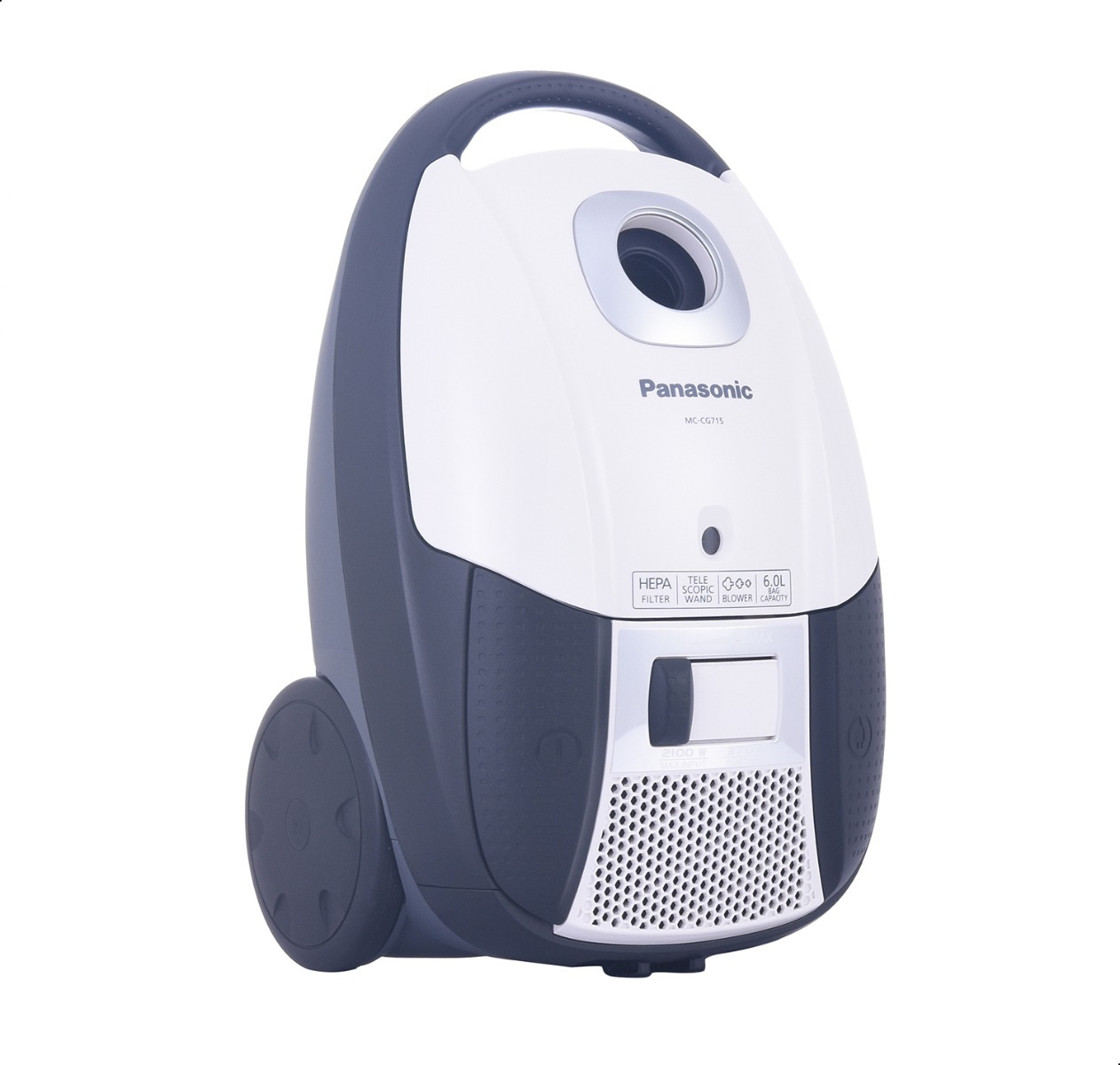 Panasonic ديلوكس سيريز Canister Vacuum Cleaner Black White - MC-CG715