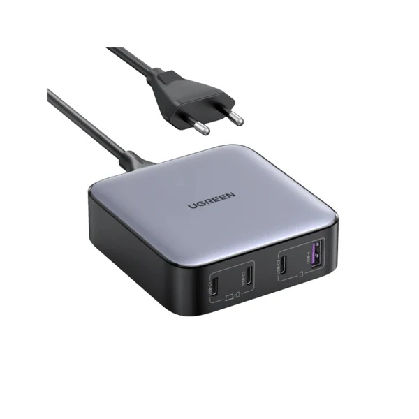 Ugreen Nexode Wall Charger , 4 Ports USB , 100 Watt Black - CD328