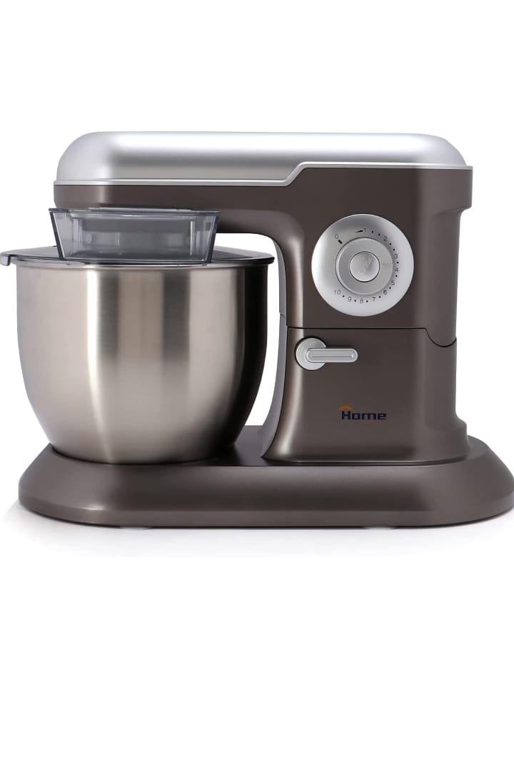 Home Stand Mixer 6.5 Liter Metallic - kw-6602