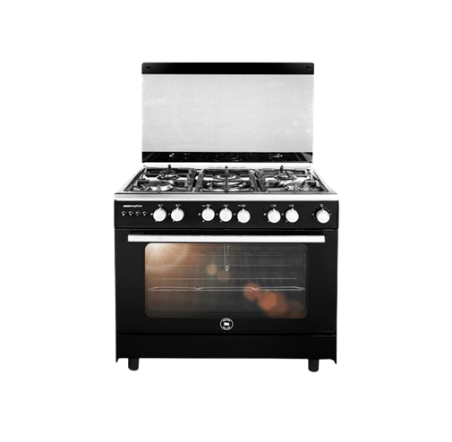 Unionaire Gas Cooker , 5 Burners , Black - C69SB-GC-443-IFSO-A-PHANTOM