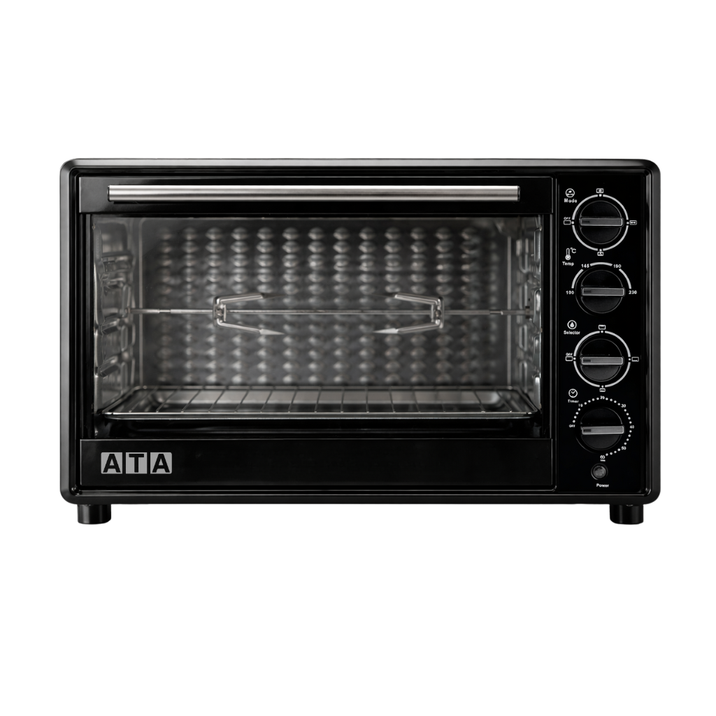ATA Electric Oven with Grill , 49 Liter 2000 Watt , Black