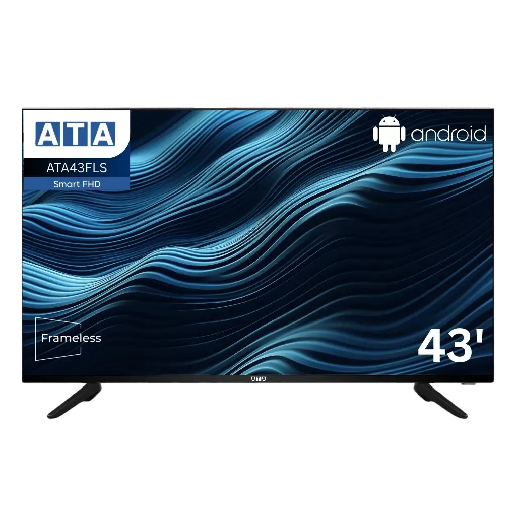 ATA 43 Inch Frameless Smart TV , FHD LED - ATA43FLS