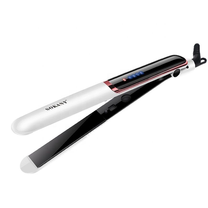 Sokany Hair Straightener , White - 955