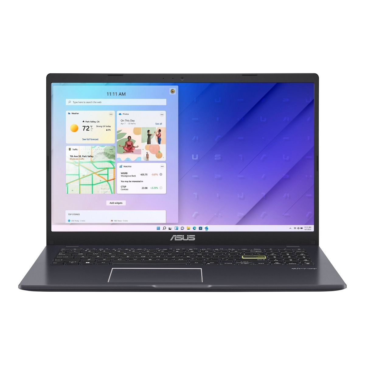 Asus E510MA Laptop, Intel Celeron N4500, 256GB SSD, 4GB RAM, 15.6