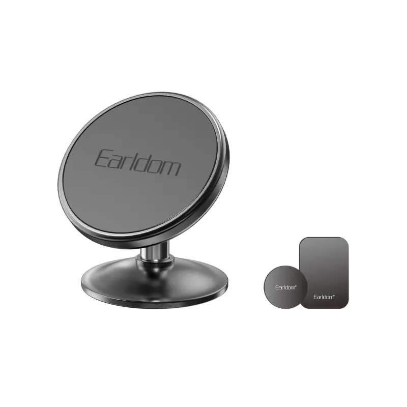 Earldom Mini alloy Magnetic Mobile Car Holder for Mobile Phones , Black