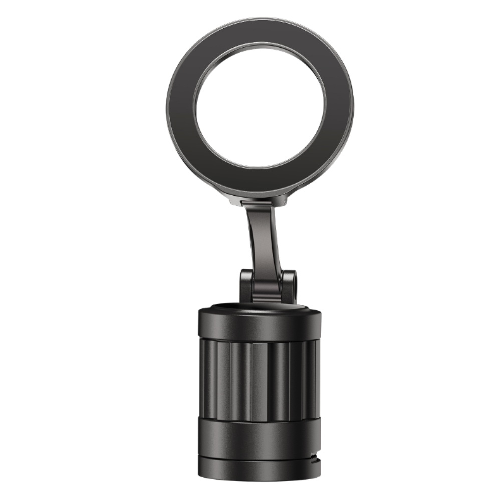 Nine Zinc Alloy Magnetic Mobile Car Holder for Smartphones , Black