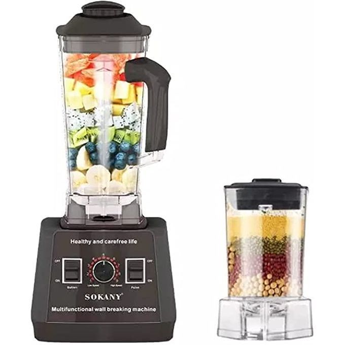 Sokany Countertop Blender 2.5 Liter 5000 Watt Black - SK- 666