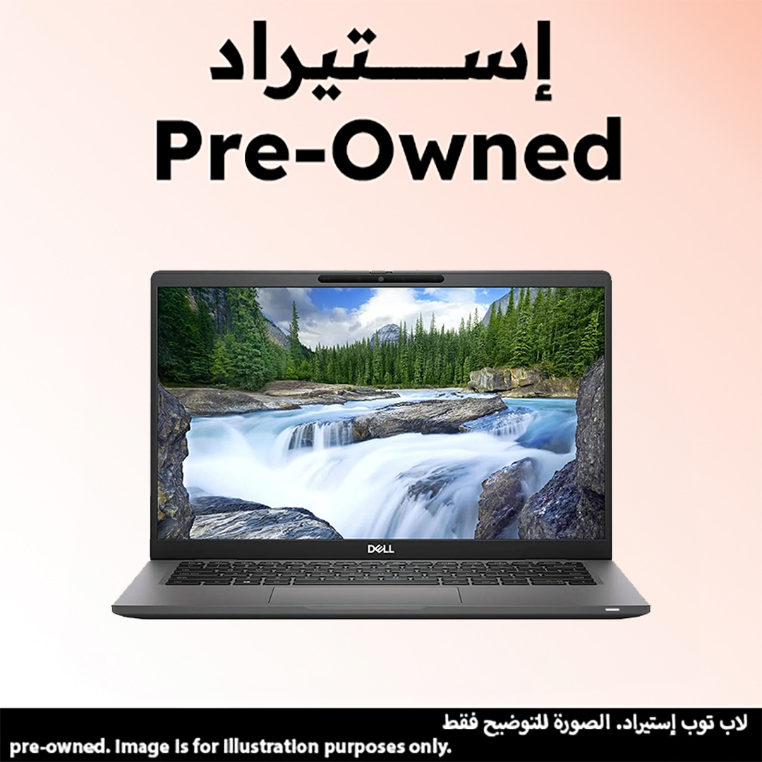 لاب توب استيراد ديل لاتيتيود 7420، شاشة 14 بوصة FHD LED، ويندوز 10 برو - رمادي غامق