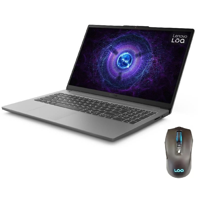 Lenovo Lenovo LOQ Essential 15IAX9E Gaming Laptop 83LK0070ED Laptop ,Intel Core i5-12450HX 15.6 Inch ,512 GB SSD ,16 GB ,NVIDIA GeForce RTX 3050 ,FreeDos - Grey