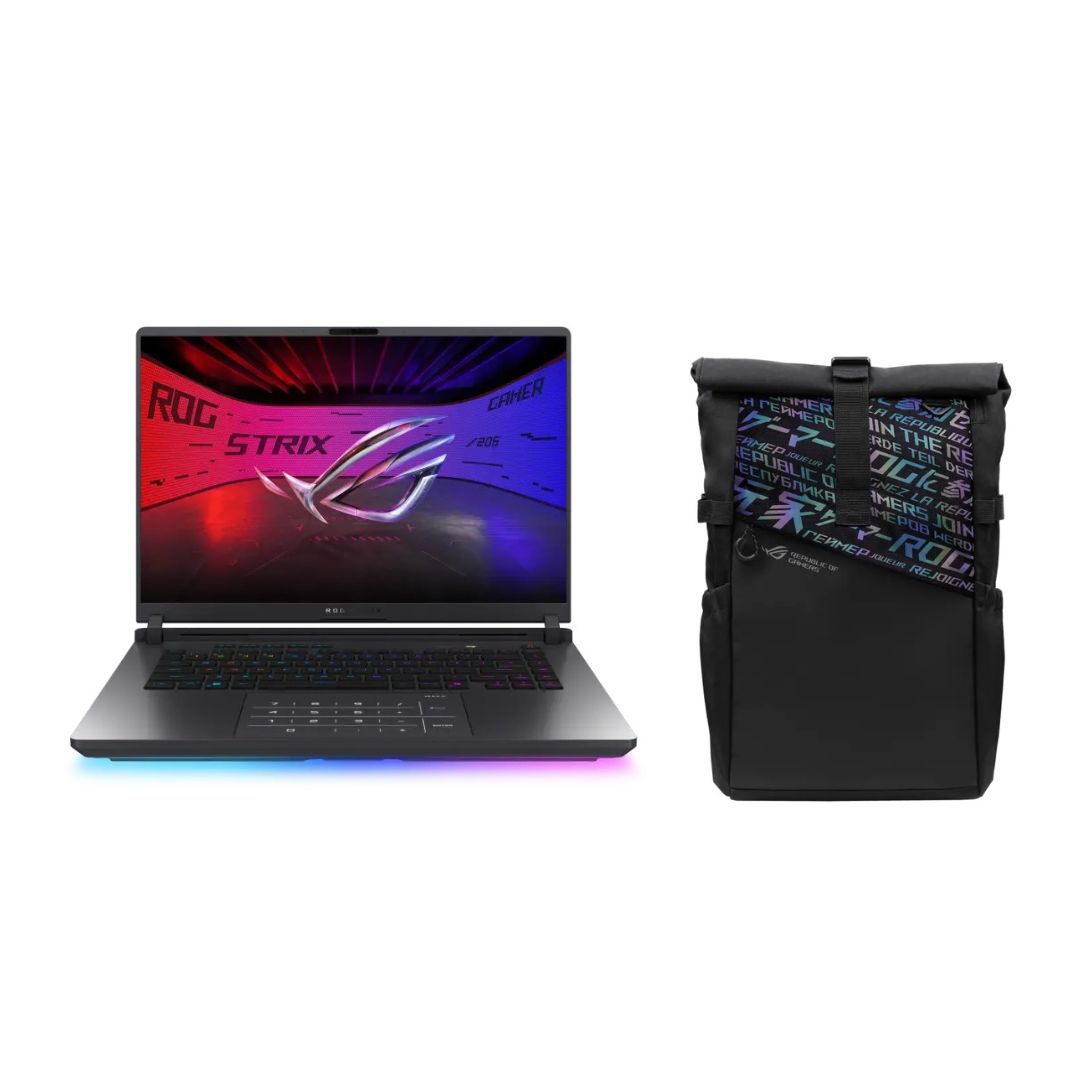 Asus ROG Strix G16 G614PR-RV009W Laptop ,AMD Ryzen 9 8940HX 16 Inch ,1 Terabyte SSD ,32 GB ,NVIDIA GeForce RTX 5070 TI ,Windows 11 - Eclipse Gray