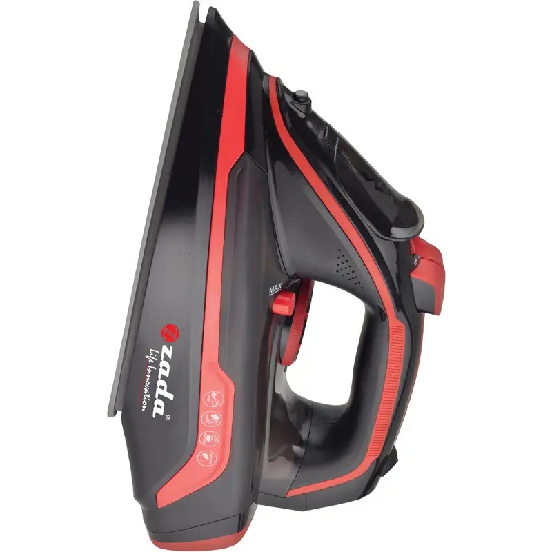 Zada Steam Iron , 2400 Watt , Black Red - ZST-270