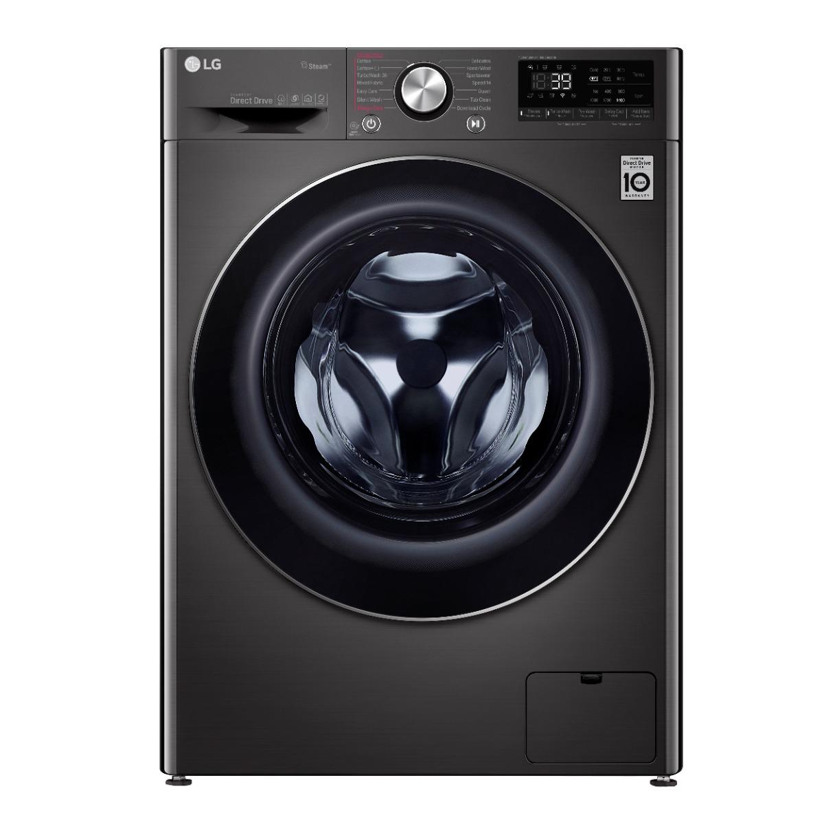 LG F4R5VYG2E Front Load Washing Machine , 9 kg , Black