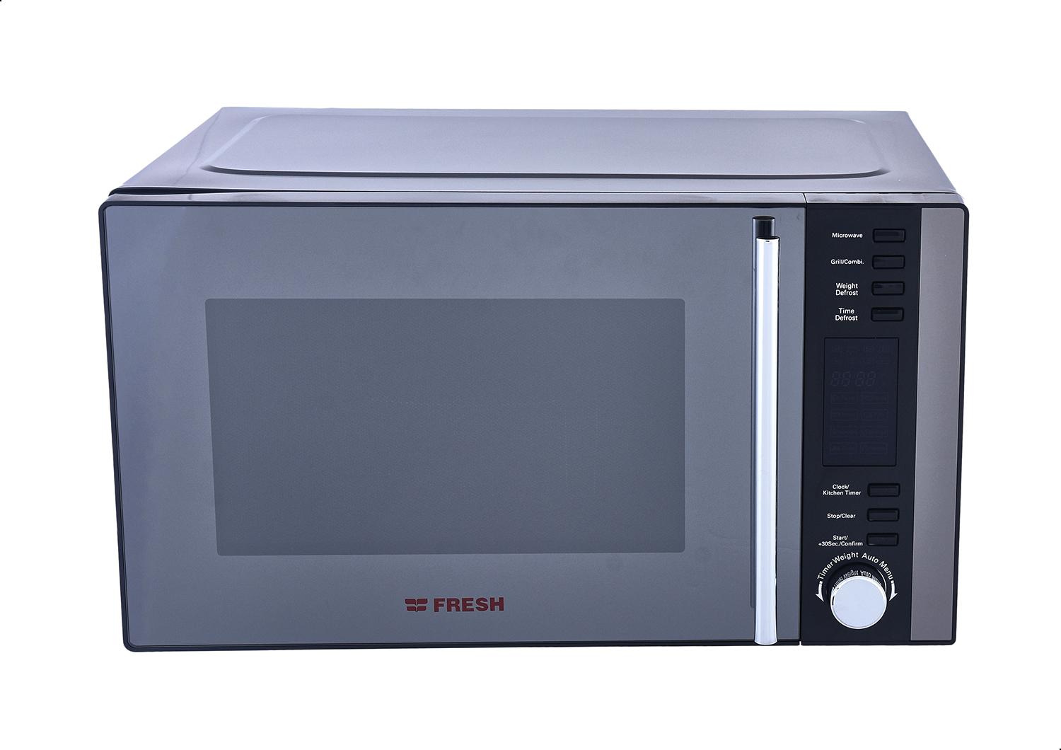 Fresh Microwave with Grill , 28 Liter 900 Watt , Black Silver - FMW-28ECGB