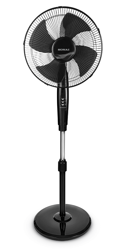 Sonai Stand Fan , 18 Inch , Black - MAR-1840